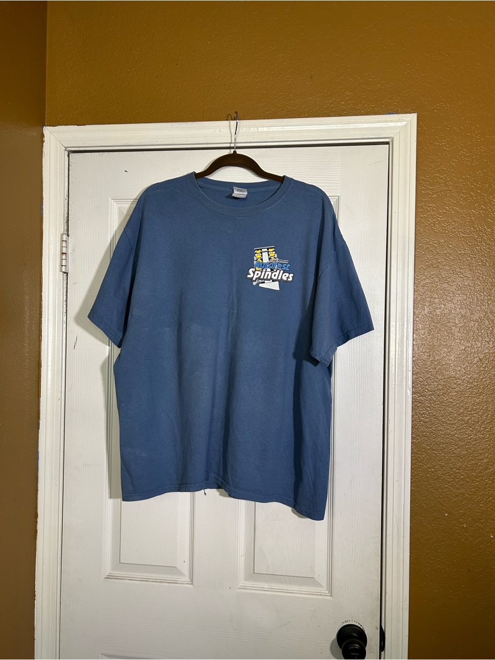 Vintage Blue Short-Sleeve XL Graphic Moto Tee
